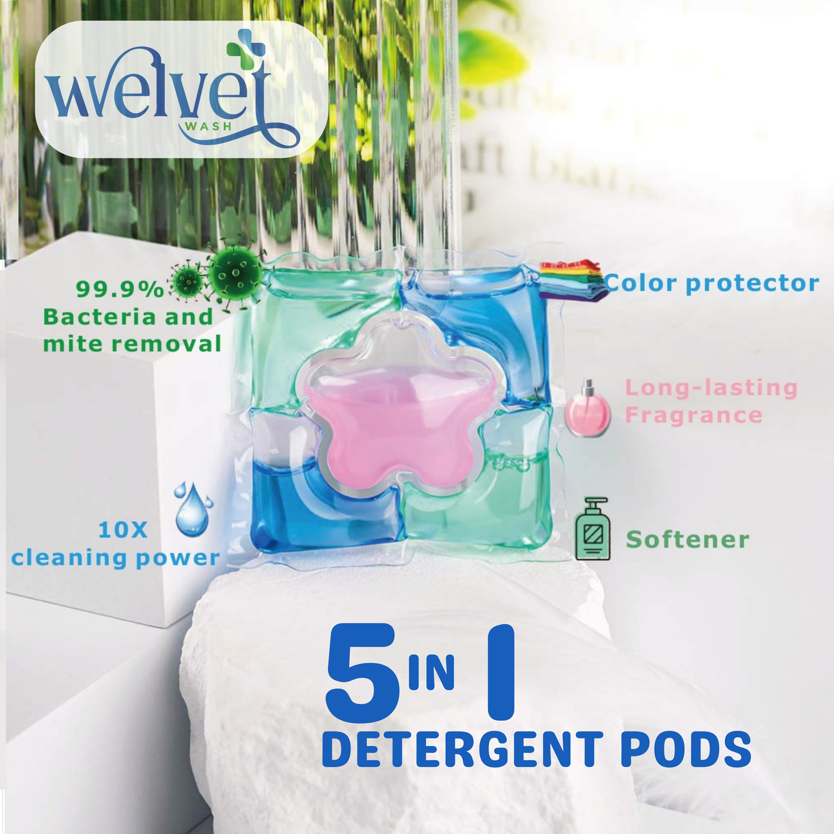 5-in-1 Multi-Function Laundry Pods